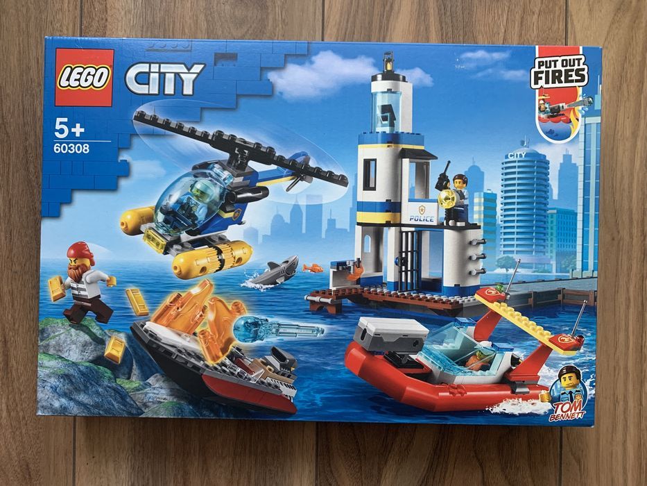 Nowe Klocki LEGO City 60308 - Akcja nadmorskiej policji i strażaków