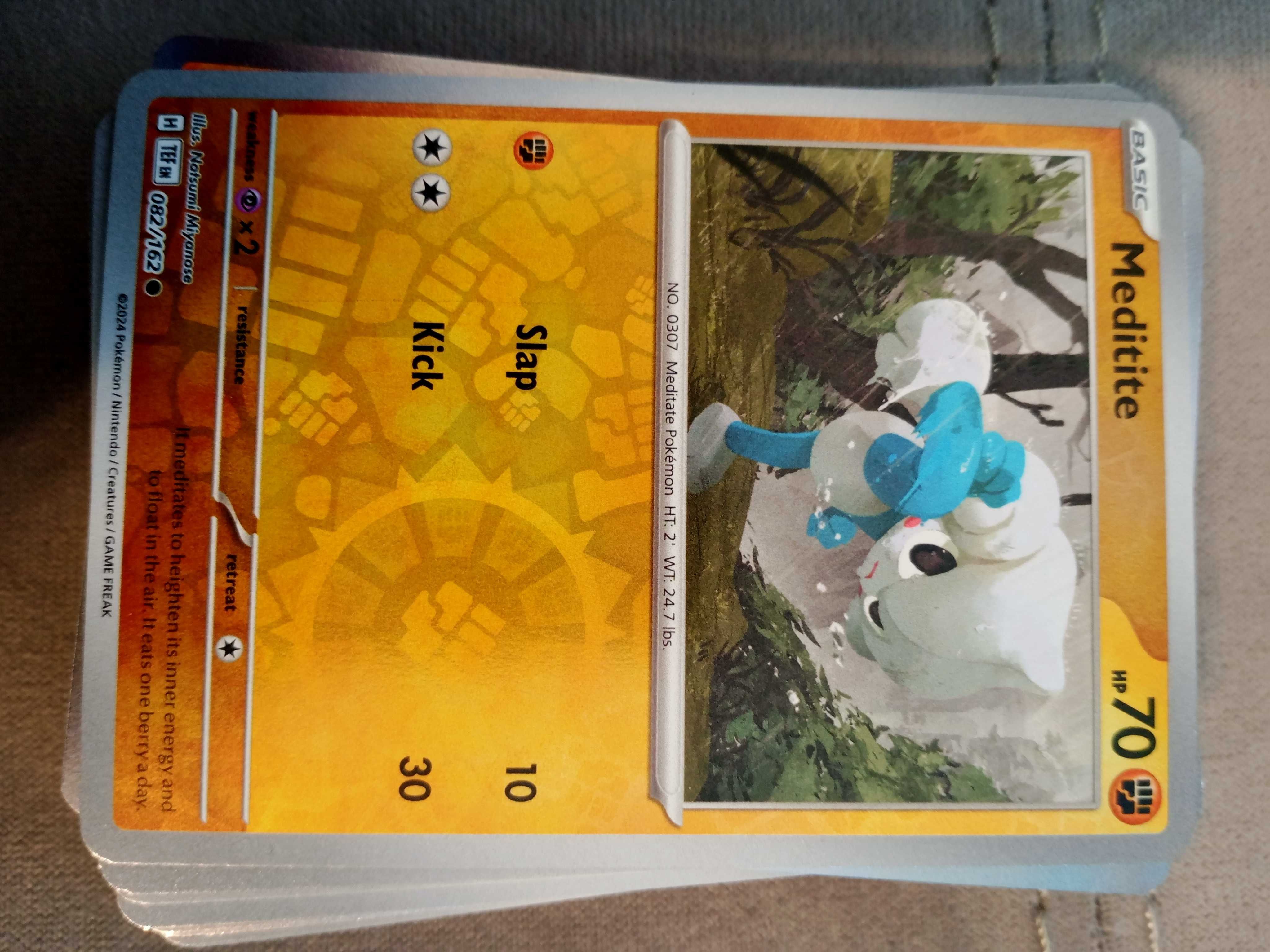 Karta Pokemon Scarlet ... Temporal Forces Reverse 082/162 Meditite