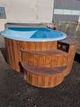 Basen wolnostojący 370x210x100 ogrodowy jacuzzi hydromasaż