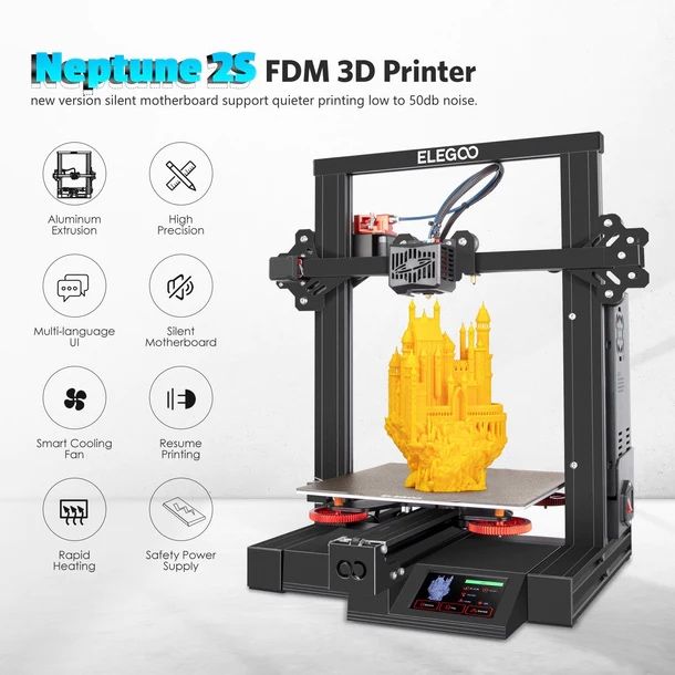 Elegoo Neptune 2S FDM 3d drukarka