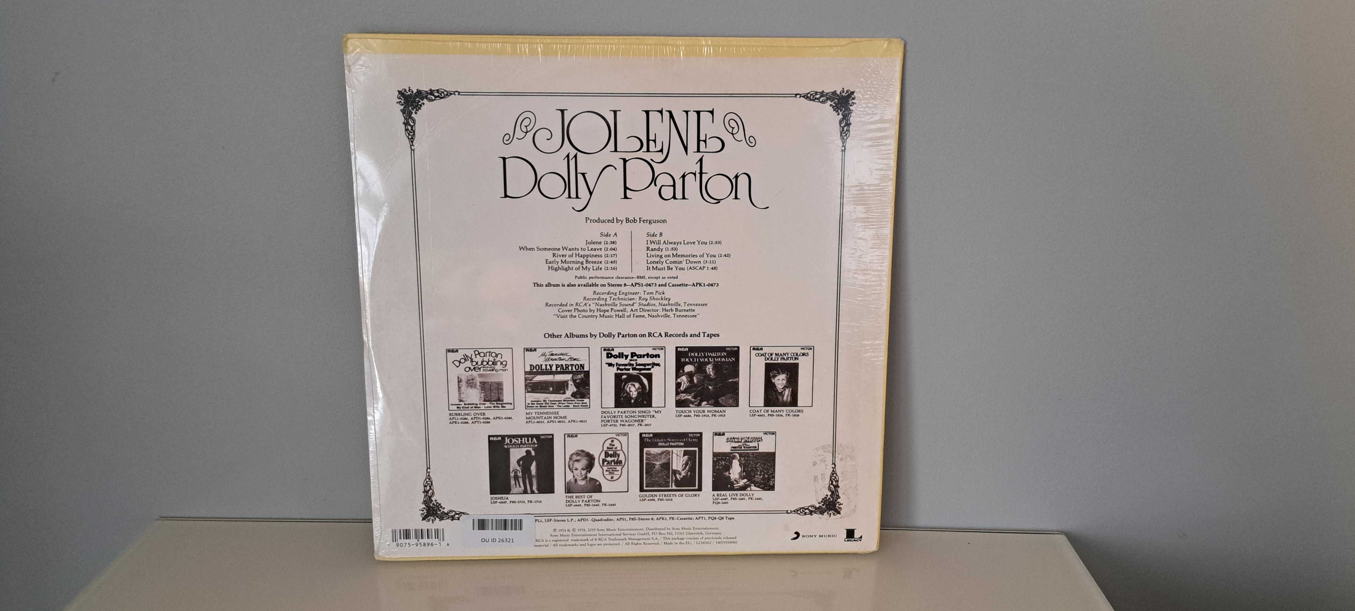 Jolene Dolly Parton Winyl