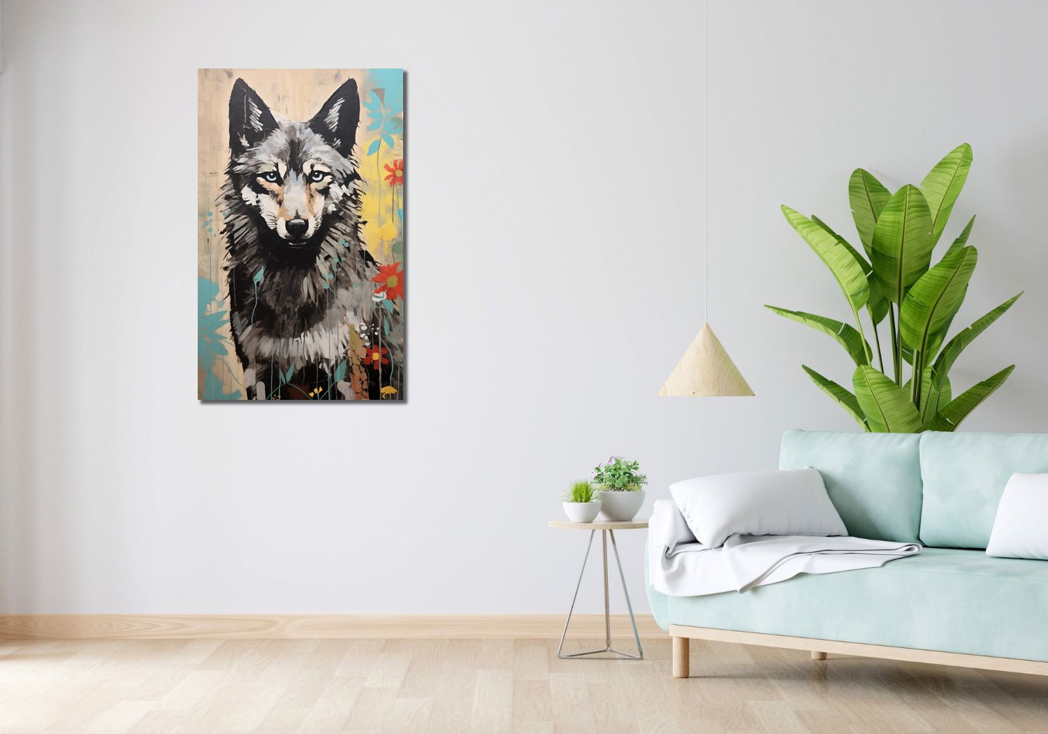 Obraz 60x100cm Przenikliwość Wilczej Natury