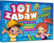 101 zabaw Nauka przez Zabawę 2-5 lat Zagadki Greg naklejki łamigówki
