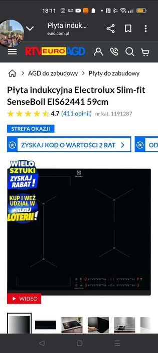 Uszkodzona plyta indukcyjna elektrolux