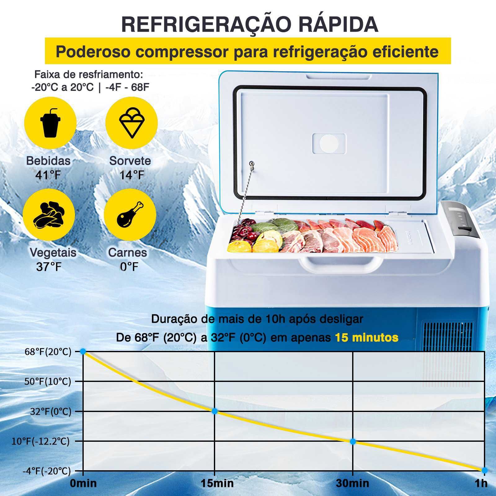 Arca frigorifica  frigorifico congelador frigorifico portátil 22L