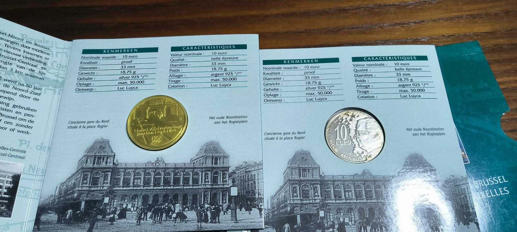 10€ bélgica proof  noord zuid prata