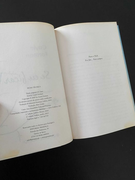 Livro Se Eu Ficar de Gayle Forman
