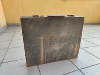 Stara drewniana walizka na narzędzia narzędziowa prl