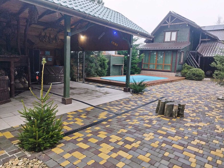 Баня и чан на дровах