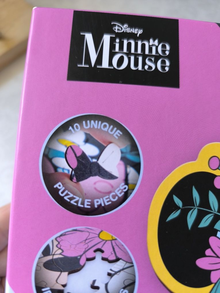 1W świecie MINNIE - puzzle drewniane 50 elementów - TREFL 5+ prezent