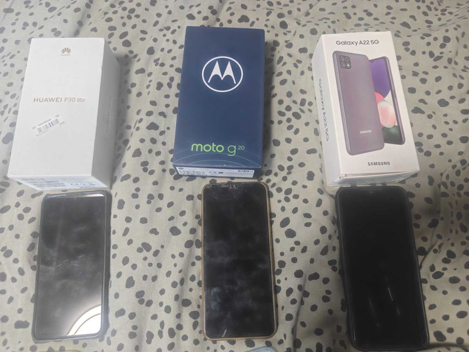 Motorola G20, Samsung A22, Huawei P20 Lite