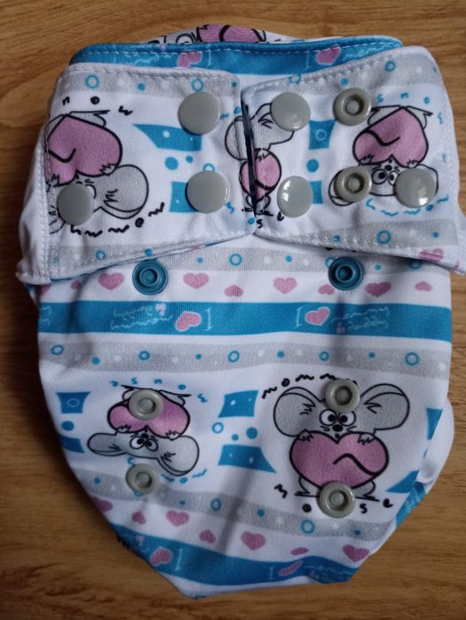 Pielucha wielorazowa mommy mouse kieszonka silky cotton os nowa