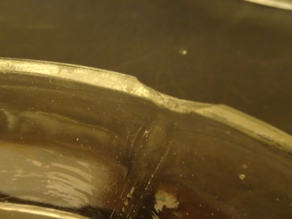 Półmisek ryba, dwie śledziówki, Ząbkowice, szkło Prl, vintage