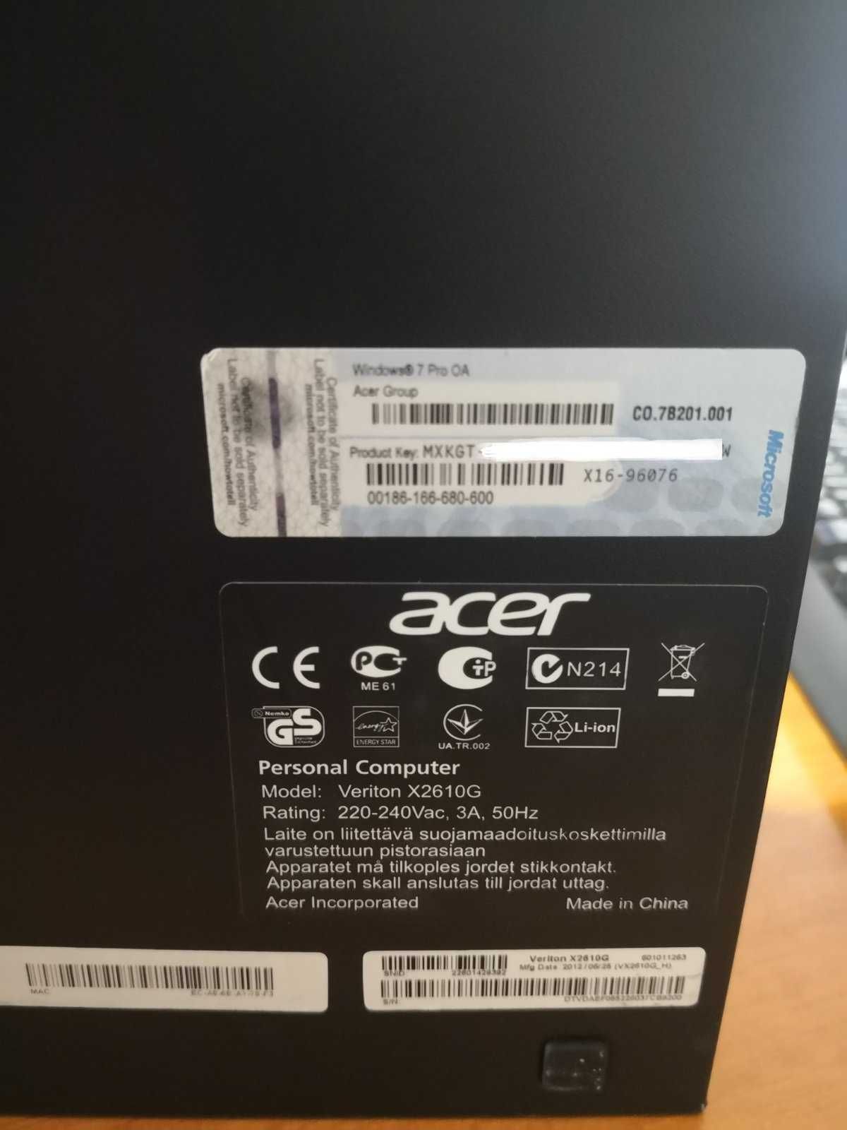 Надійні комп'ютери Acer для роботи та навчання!. Кіл-ть/вибір/гарантія