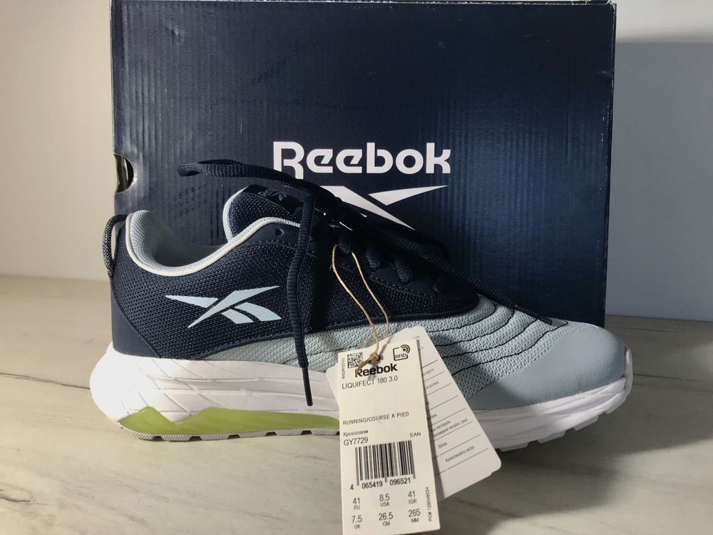 Кросівки Reebok 41р оригінал Взуття Liquifect 180 3.0 GY7729 Сірий