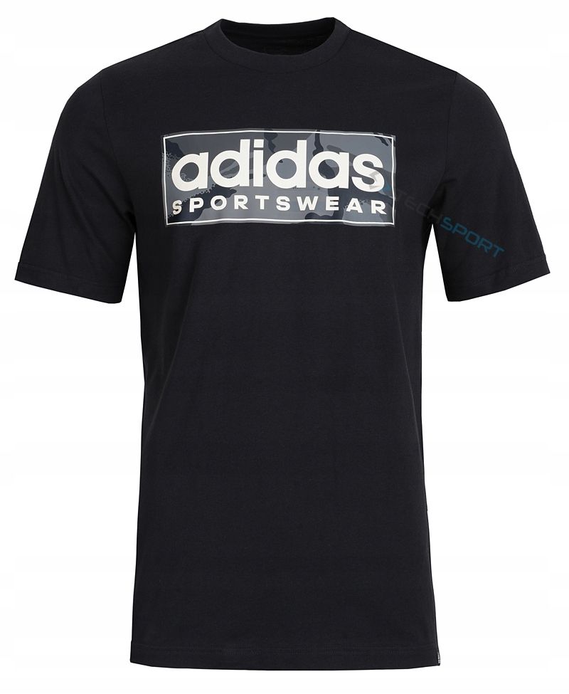 Adidas Wygodna Koszulka T-shirt Bawełniana M Camo Linear Xl