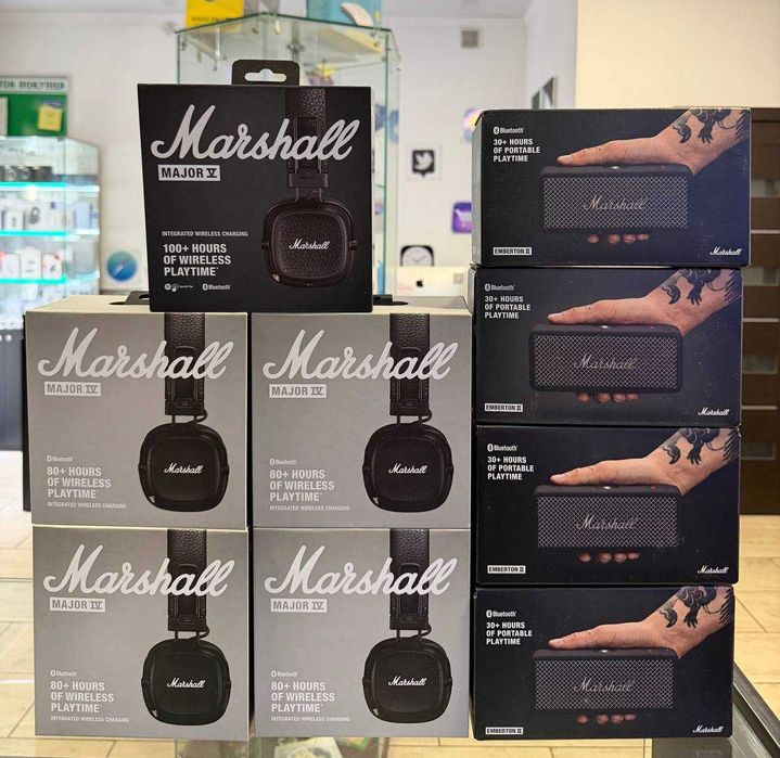 Навушники Marshall Major IV Bluetooth Black (1005773)