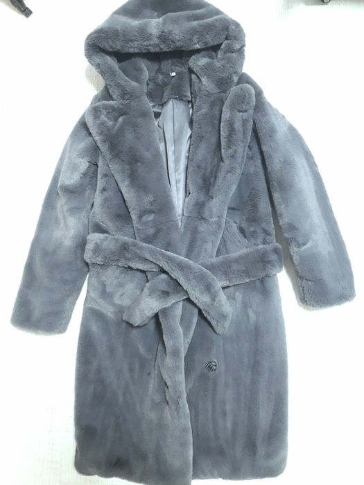 Шуба з еко хутра кролика