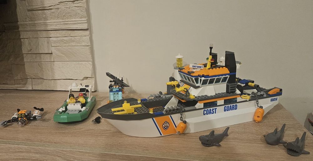 Klocki lego - zestaw 60014 Patrol straży przybrzeżnej
