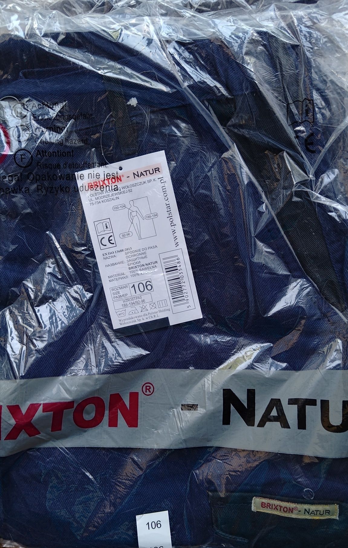 Spodnie robocze Brixton Natur