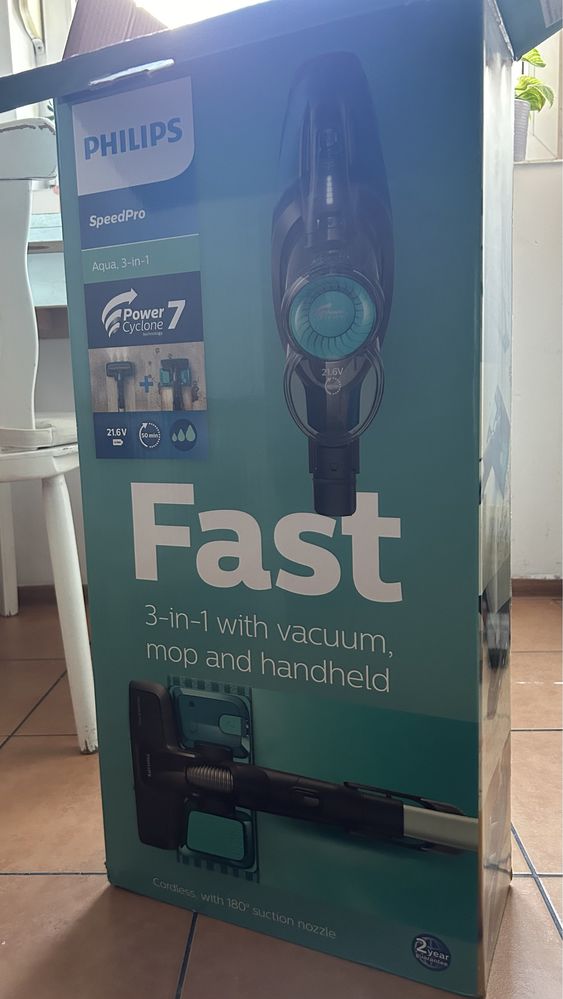 Odkurzacz bezprzewodowy PHILIPS AQUA 5000 21,6V (myjący) NOWE KOŃCÓWKI