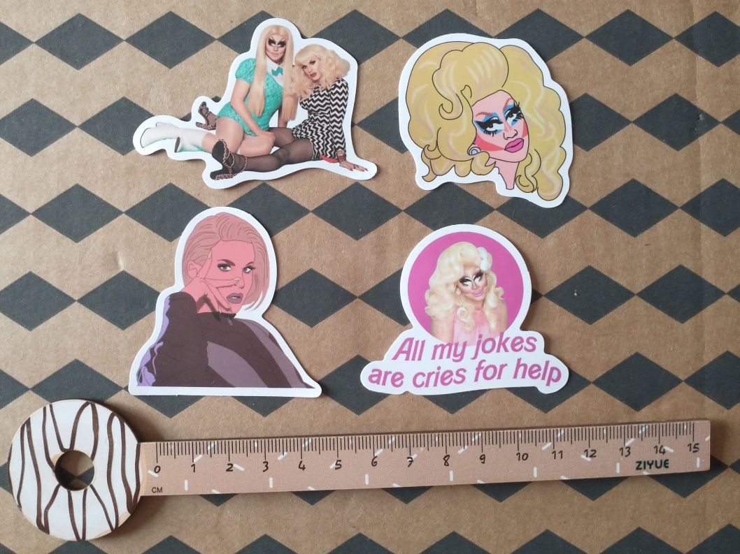 naklejki Trixie Mattel Katya Rupaul Drag Race nalepki