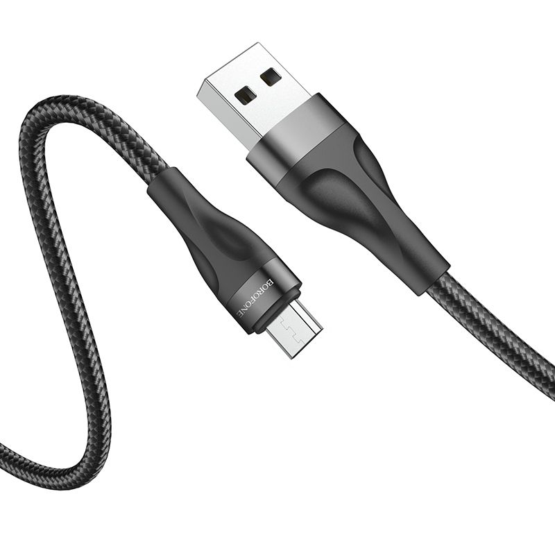 Borofone Kabel Bx61 Source - Usb Na Micro Usb - 2,4A 1 Metr Czarny