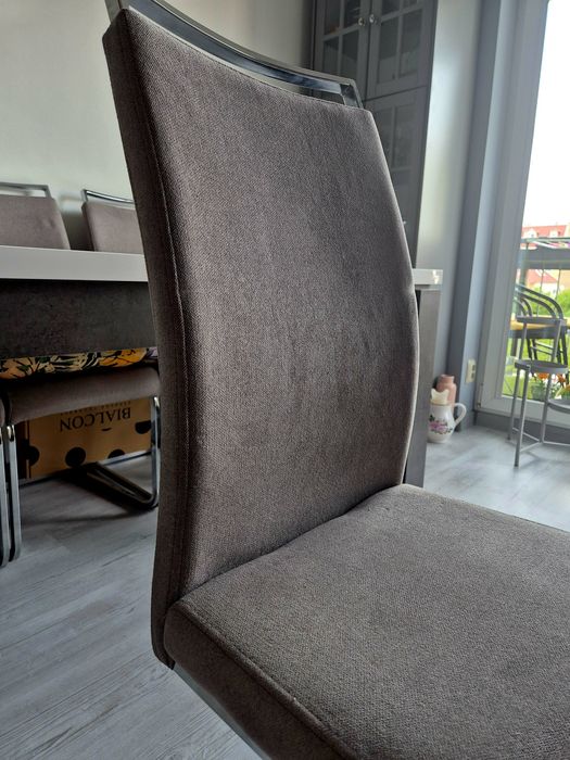 Stół biały połysk z krzesłami