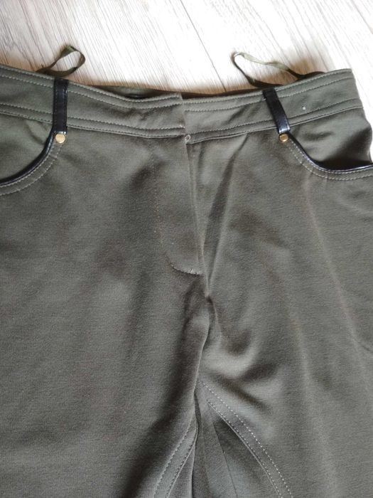 Spodnie legginsy khaki damskie