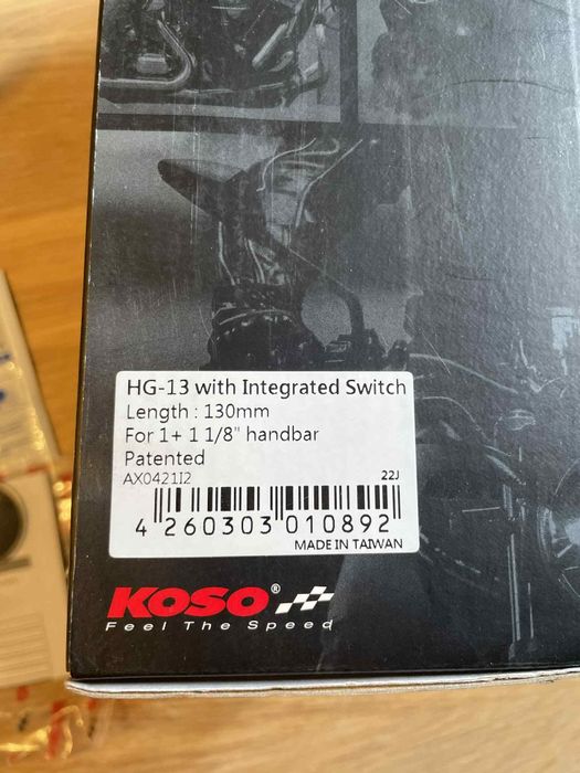 Podgrzewane manetki KOSO