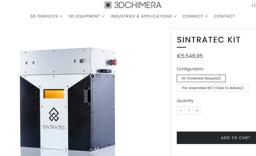 impressora 3D SLS - Sintratec