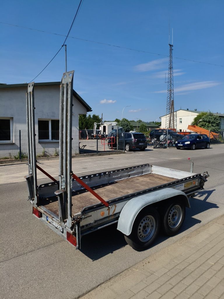 DMC 2700 kg. Przyczepa pod minikoparkę wozidlo i inne maszyny budowlan