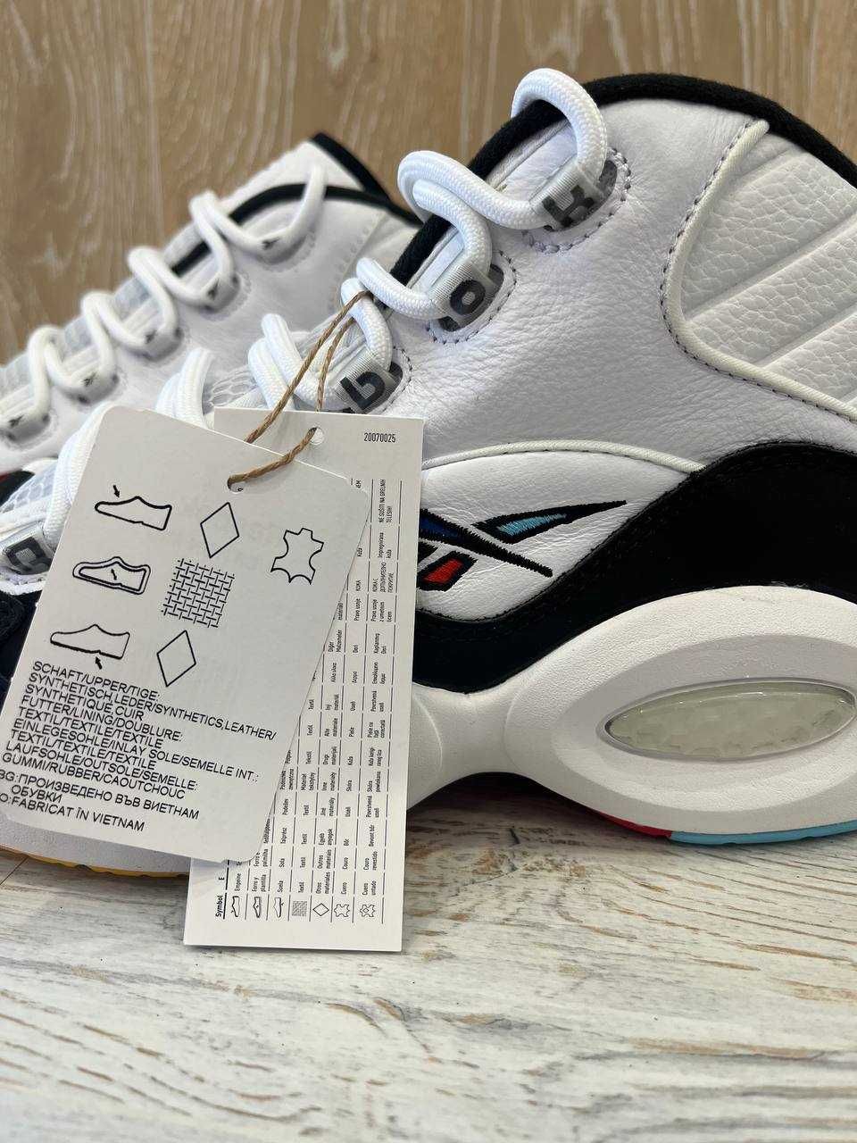 Кросівки баскетбольні шкіряні Reebok QUESTION MID (40;42;42,5;44,5;47)