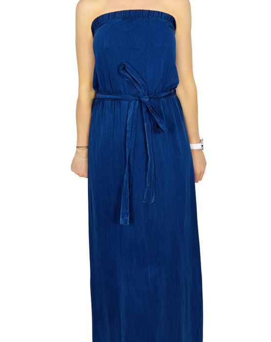 Granatowa sukienka maxi bez ramiączek XL 42 Next