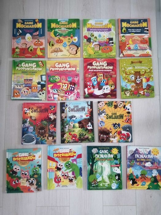 Książki z Biedronki 15 szt Gang bystrzaków swojaków mocniaków produkci
