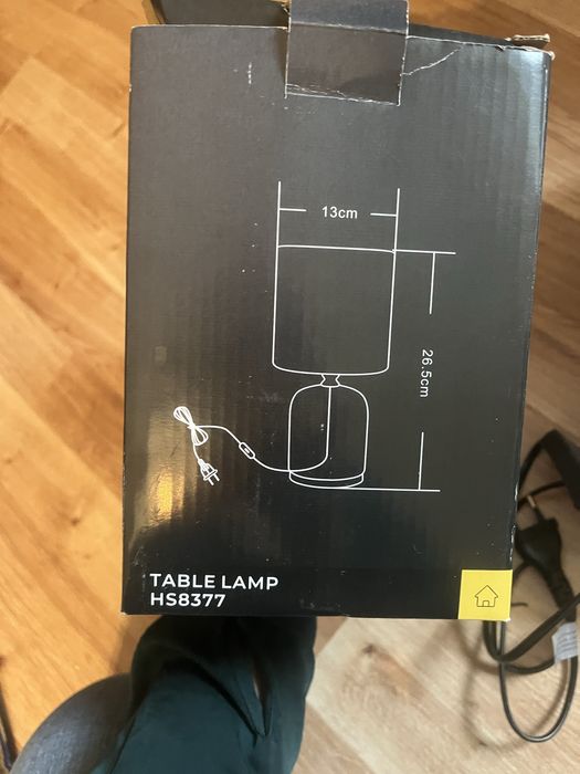 Lampka glamour biala nowa