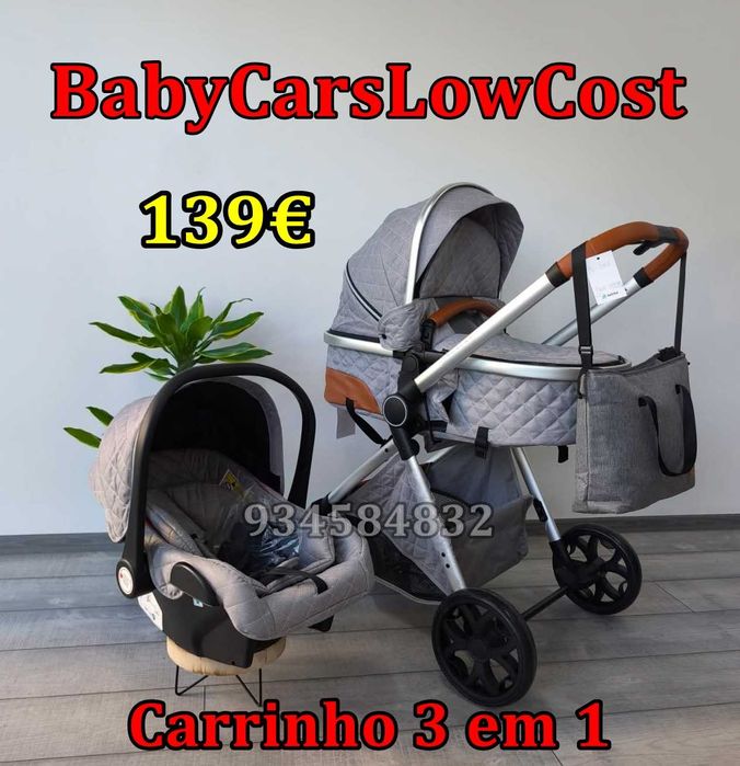 * CARRINHO DE BEBÉ TRIO * 3 em 1 * NOVOS * Oportunidade + Ofertas *