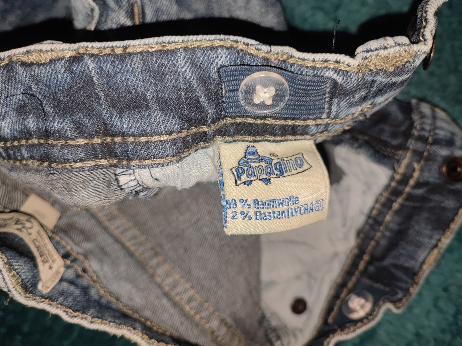 Spodnie jeansy dla chłopca Papagino 86