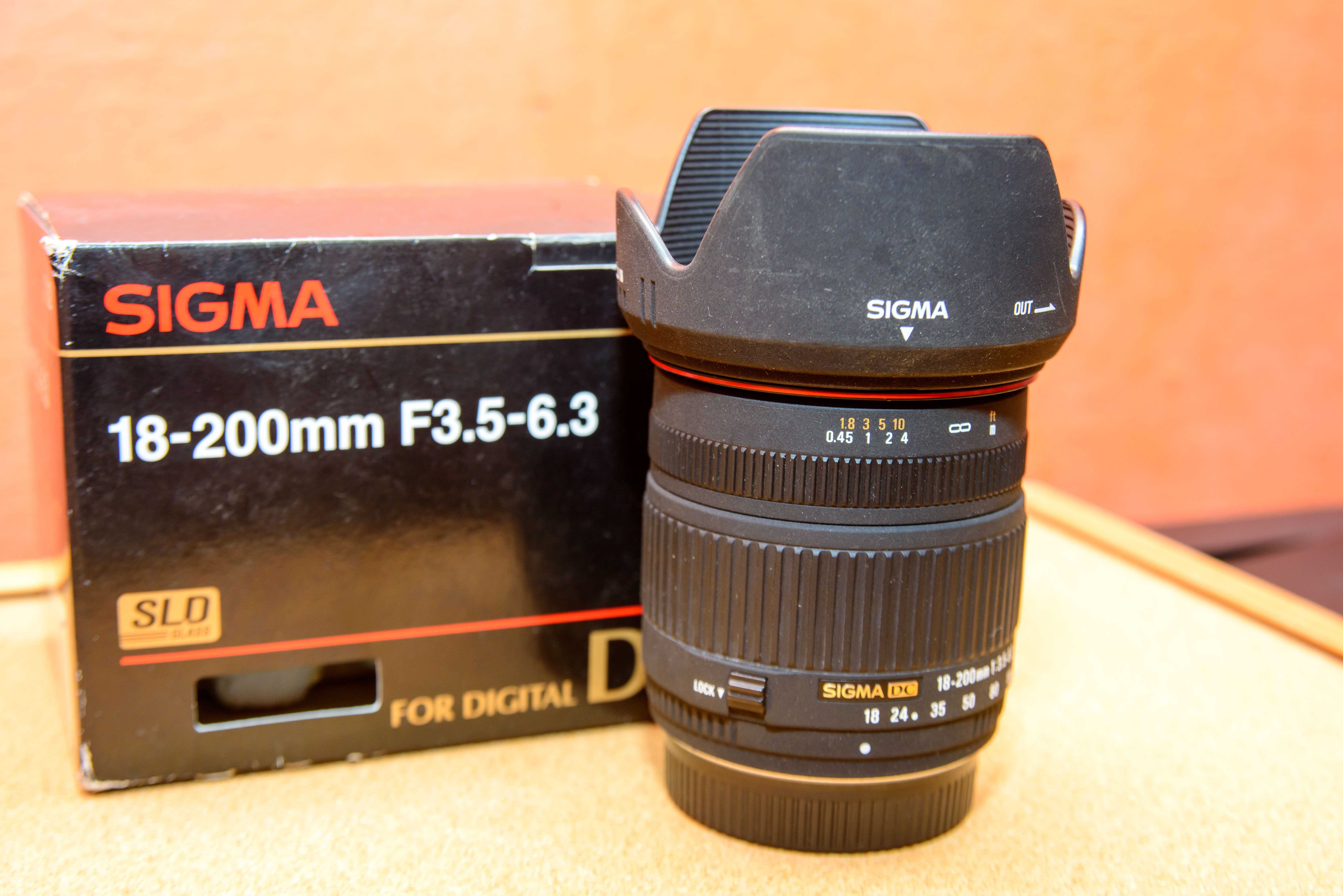 Obiektyw Sigma 18-200mm F3.5-6.3 DC bagnet Pentax K