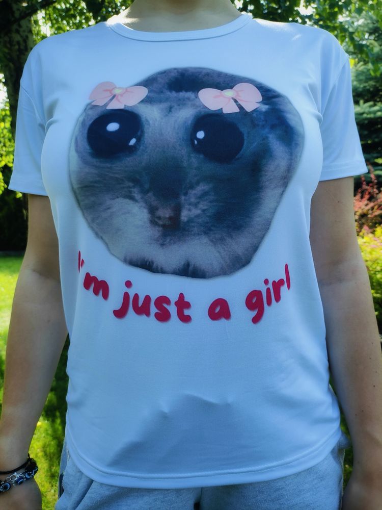 Koszulka smutny chomik sad hamster
