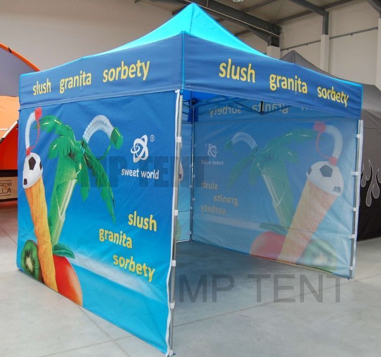 Namiot ekspresowy, reklamowy 3x6m z nadrukiem - stelaż alu premium