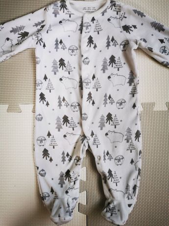 Pajacyk pajac pidżamka dla niemowlaka wyprawka ciepła