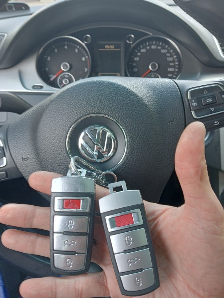Ключ VW Passat cc, b6, b7, megaton. Привязка ключа.