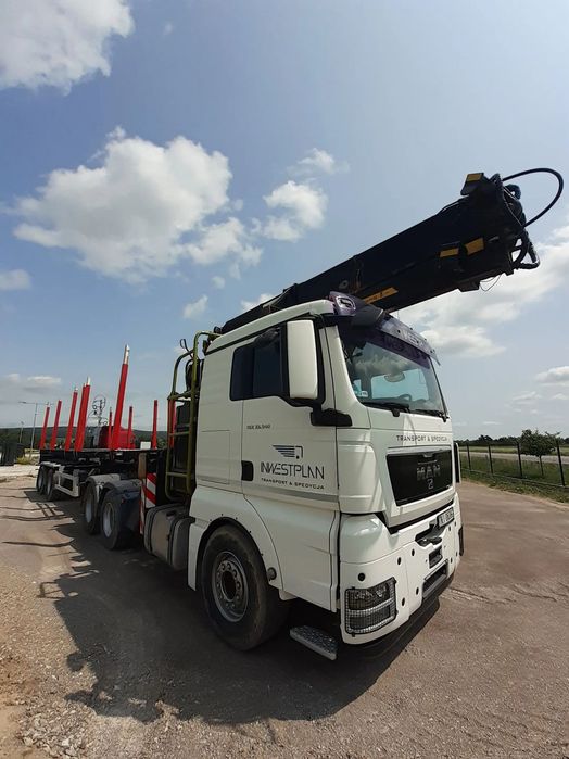 MAN TGX 33.540  MAN TGX + żuraw leśny Loglift 251S