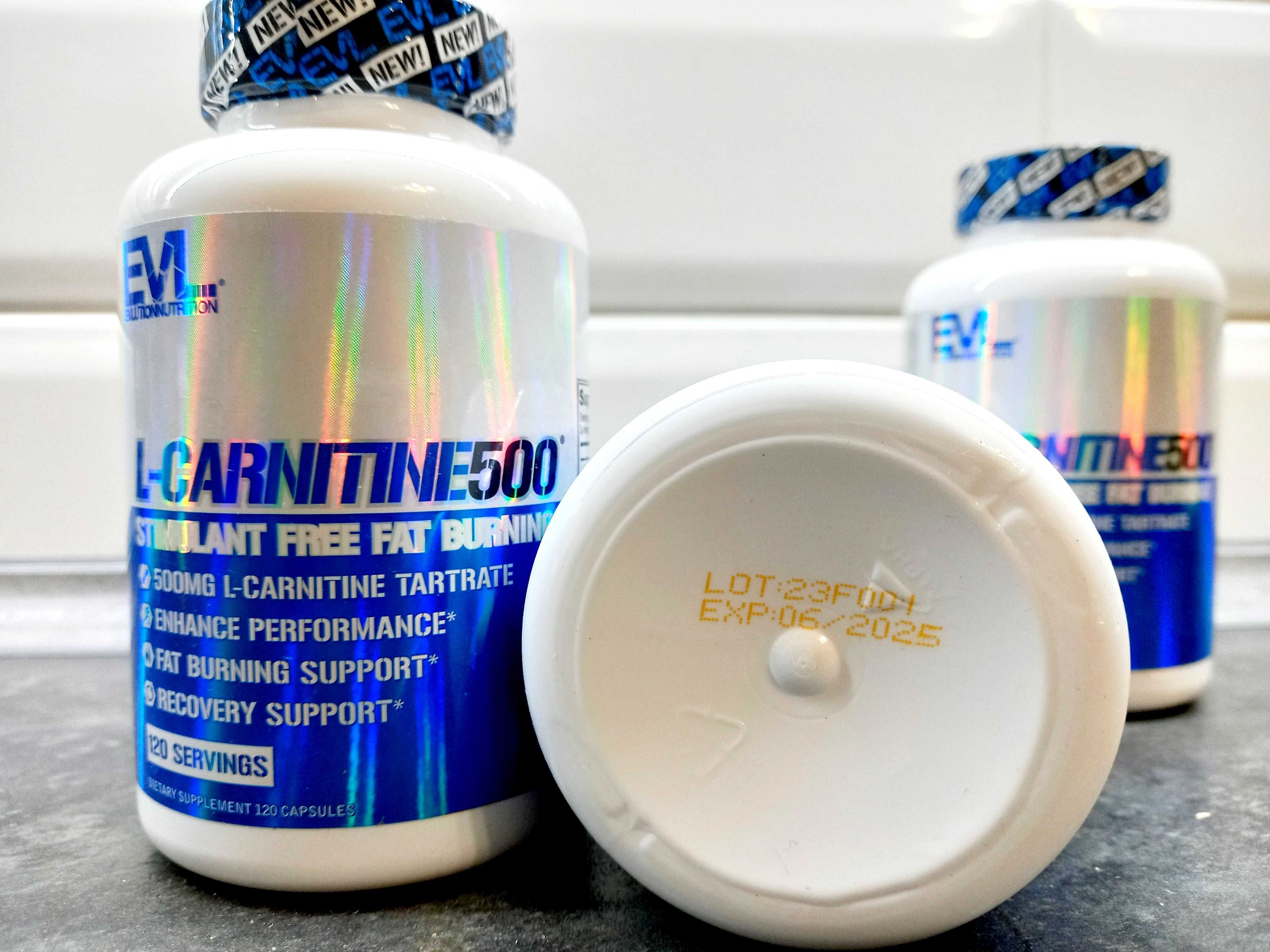 EVL Nutrition, L-Carnitine 500 (120 капс.), L-карнитин, жиросжигатель