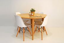Mesa de jantar madeira maciça retro vintage estilo nórdico