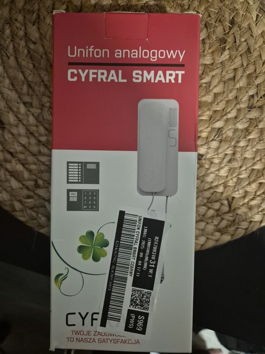 Domofon dwużyłowy cyfral smart czarny