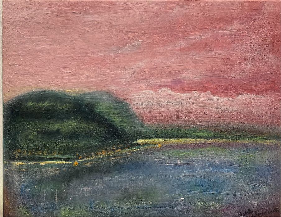 „Cisza” akryl 40x50