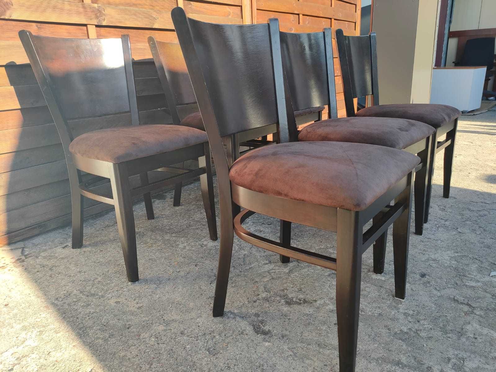 Drewniany zestaw stół duży + 6 krzeseł egzotyczne