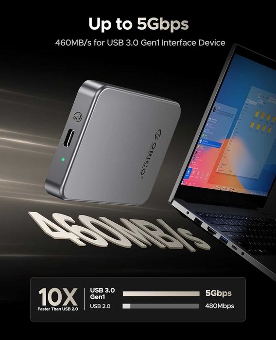 Zewnętrzny dysk SSD kompatybilny z iPhone 16/15 Pro Max 512GB, USB 3.0